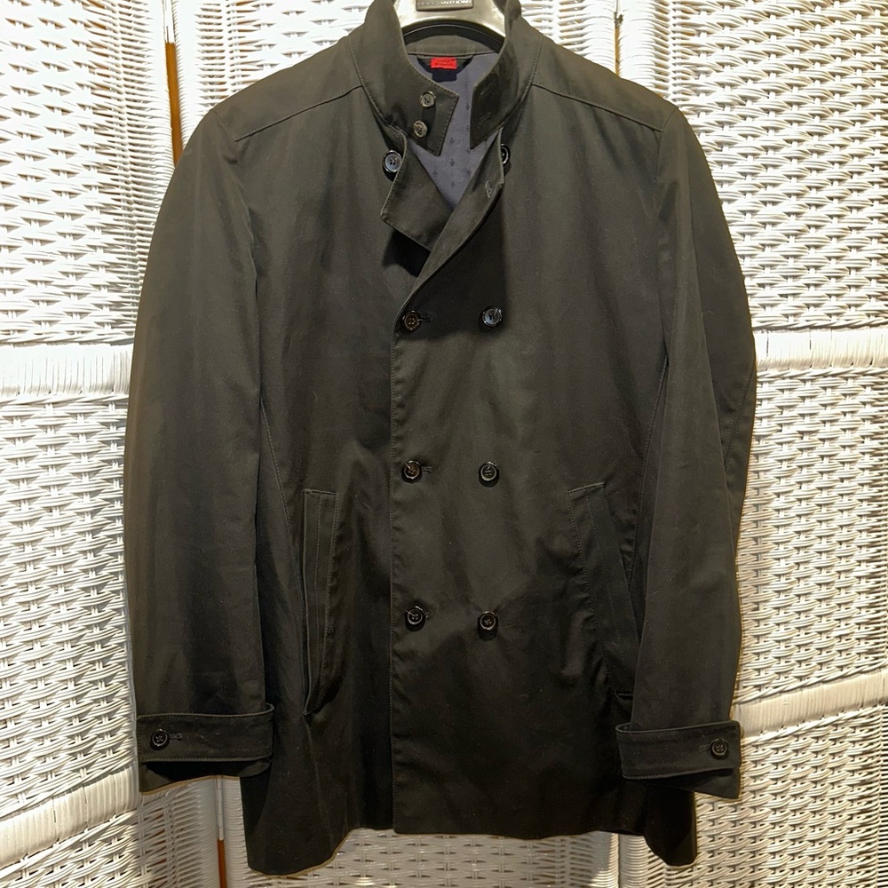 HUGO Classic Black Trench Coat